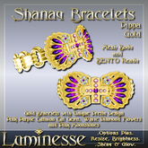 SHANAY Pippa Bracelets OP - Pink Purple White Diamond Pink Moonstone Gold