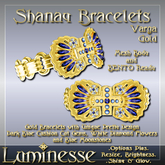 SHANAY Varga Bracelets OP - Dark Blue White Diamond Blue Moonstone Gold
