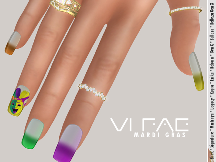 VI. Fae Nails Mardi Gras