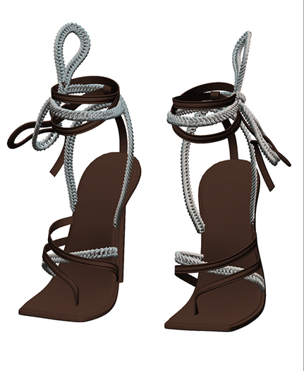 #UNIVERSA - Ramona Strap Heels - Brown