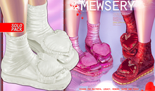 #MEWSERY Lovespell {#2 Silk-Pearl} Slides & Socks