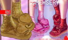 #MEWSERY Lovespell {#20 Check-Champagne} Slides & Socks