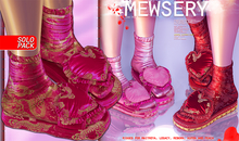 #MEWSERY Lovespell {#25 Dragon Pink} Slides & Socks