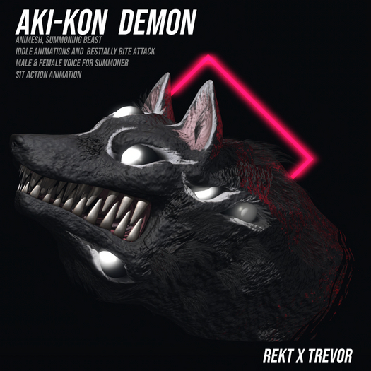 [REKT x TREVOR] - AKI-KON DEMON - (BLACK)