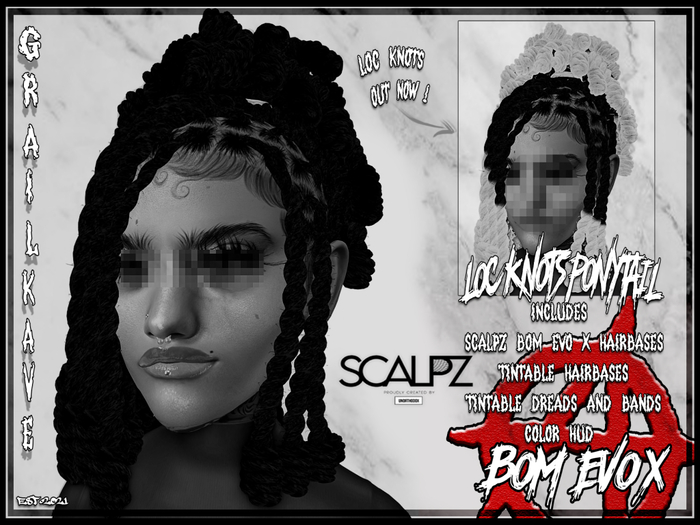 [GK] LOC KNOTS PONYTAIL [DEMO]