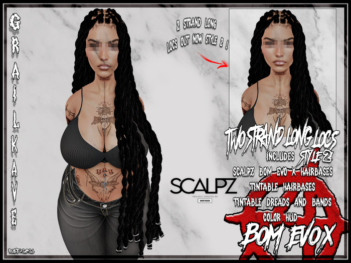 [GK] LONG 2STRAND LOCS STYLE 2 [ADD ME]