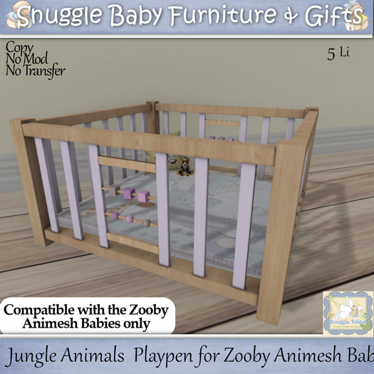 Jungle Animals  Playpen for Zooby Animesh Babies 