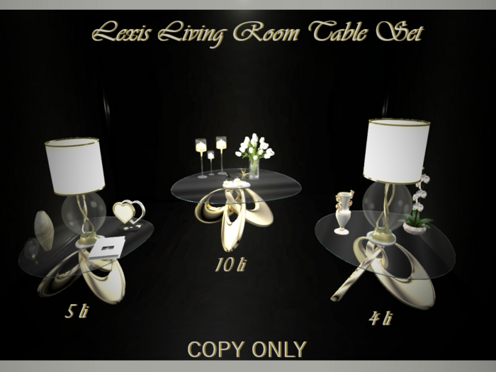 *BBG*Lexis Living Room Table Set