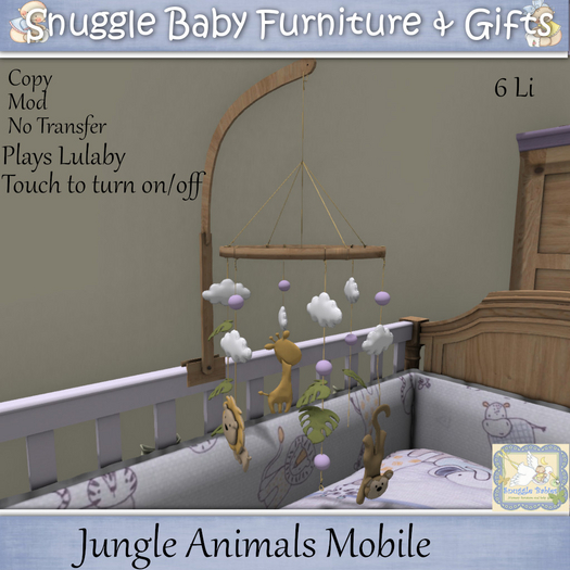Jungle Animals Mobile By Snuggle Baby 