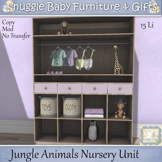 Jungle Animals Nursery Unit By Snuggle Baby 