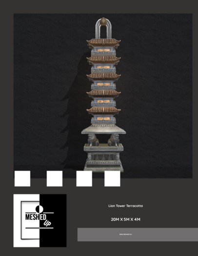 MeshedUp: Lion Tower Terracotta 