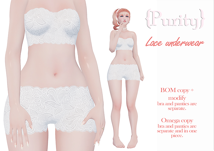 {Purity} - Lace underwear BOX