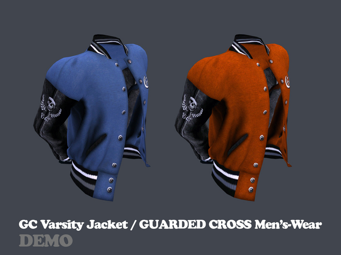 *GUARDED CROSS/Men's-Wear* GC Varsity Jacket **DEMO**