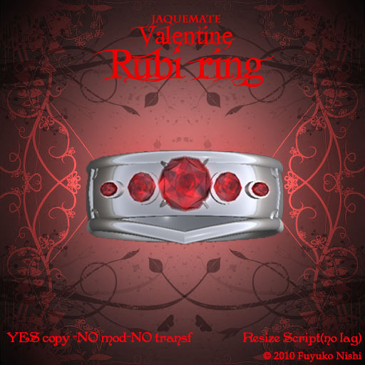 *JaqueMate*-Valentine Ruby Ring
