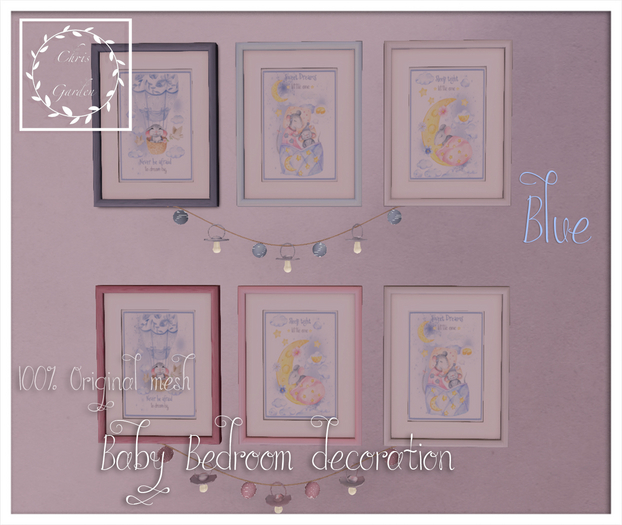 C*Baby bedroom Decoration Blue