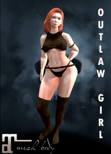 Brown Leather Outlaw Girl~Maitreya