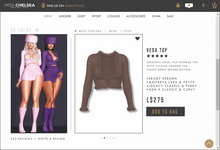 .miss chelsea. Veda Top Mocha