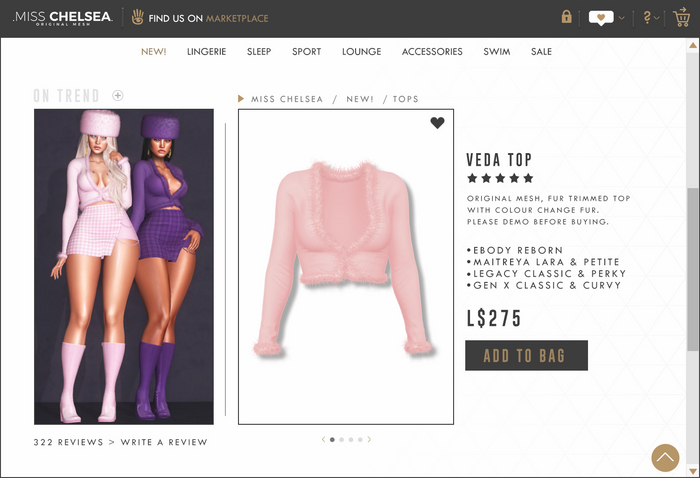 .miss chelsea. Veda Top Peachy