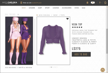 .miss chelsea. Veda Top Purple