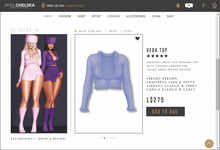 .miss chelsea. Veda Top Blue