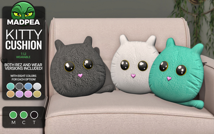 MadPea Kitty Cushion