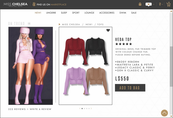 .miss chelsea. Veda Top Colour Pack 1