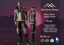 *HH* Men's Mesh Jupiter Jacket n Top Orange