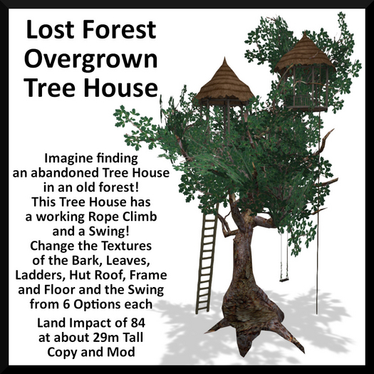 Lost Forest Overgrown Tree House