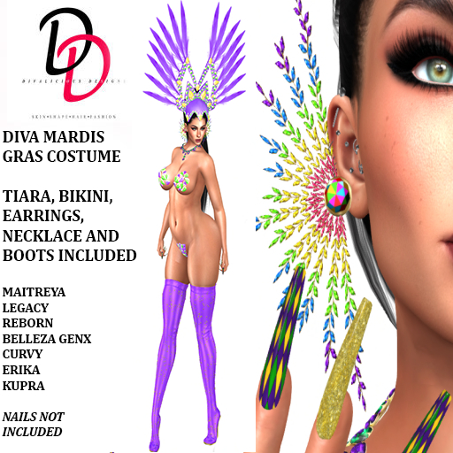 Diva Mardis Gras Costume DEMO