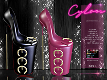 Cylon Leather Platform Exteme Heels, 70 + colors, Kupra,Reborn, Luna Chelsea