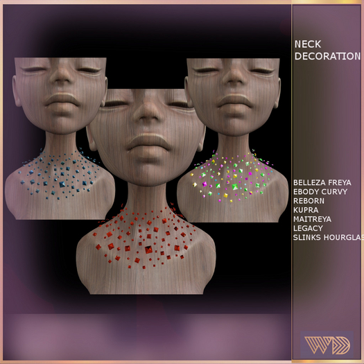 WAD DESIGNS NECK DECORATIONS