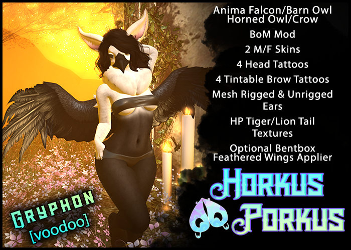 [HkPk] Gryphon For Anima Bird Heads - Voodoo