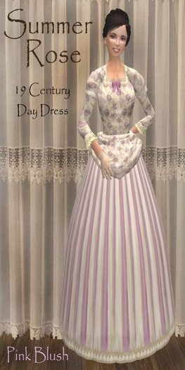 Summer Roses Day Dress in Pink