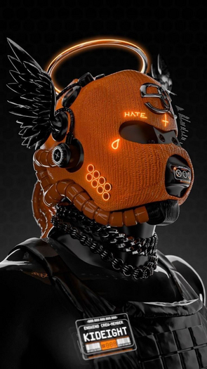 "evol tron" wall art