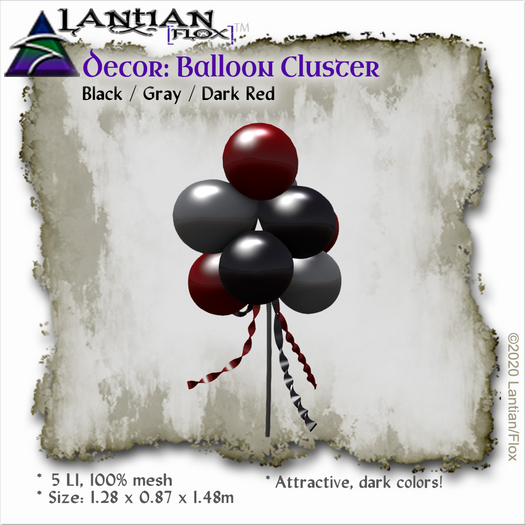 ~L/Fx~Balloon Cluster - Anti-Valentine or Goth
