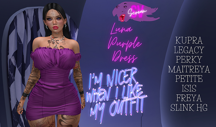 .:SV:.SCREAM Luna Purple Dress