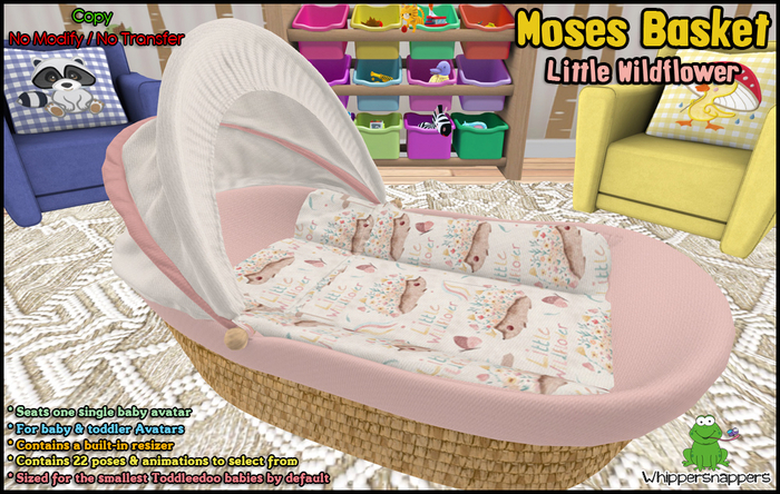 ! Whippersnappers ! - Moses basket (Wildflower) 