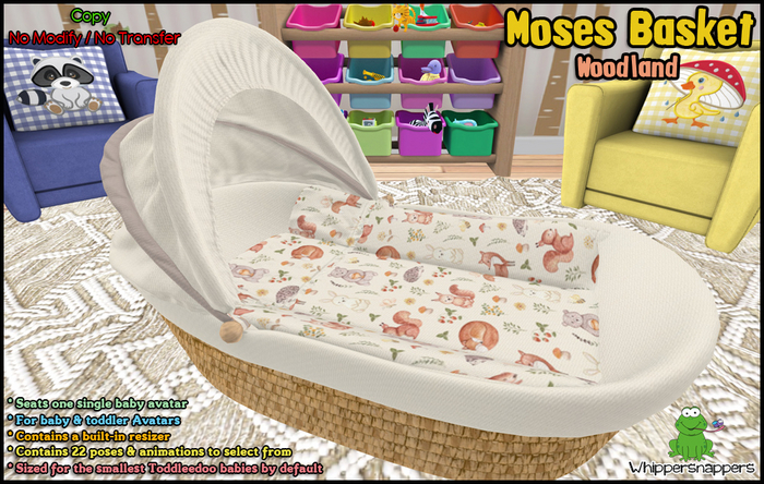 ! Whippersnappers ! - Moses basket (Woodland) 
