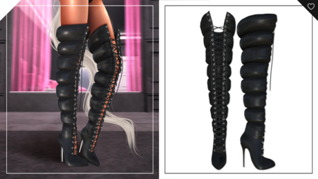 Second Life Marketplace - Havoc . Vienna Boots . Black