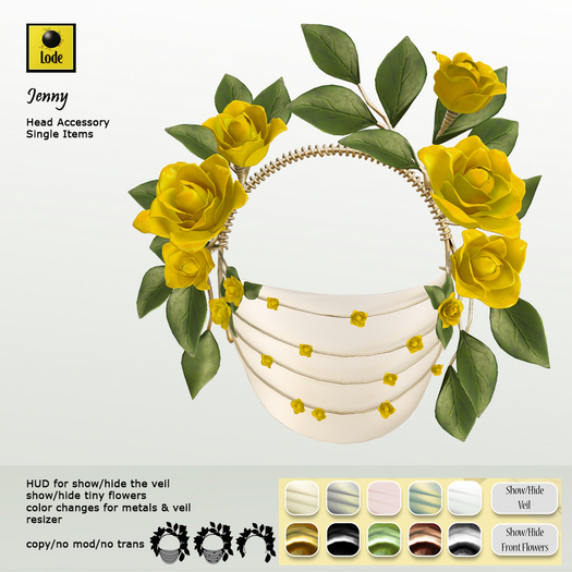 *LODE* Head Accessory - Jenny [yellow]