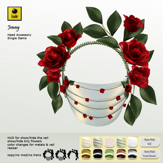 *LODE* Head Accessory - Jenny [red]