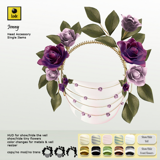 *LODE* Head Accessory - Jenny [purple]