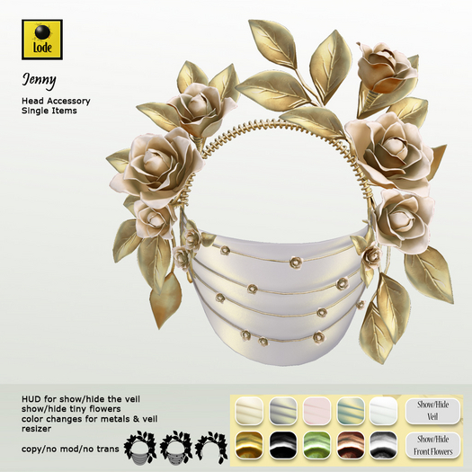 *LODE* Head Accessory - Jenny [golden]