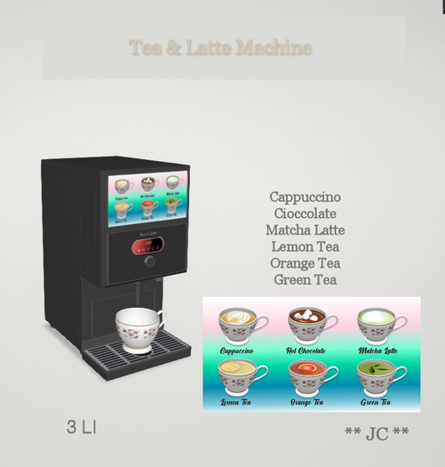**JC ** Tea & Latte Machine - Black