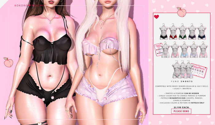 K{<3}P - FATPACK - Yuno Shorts