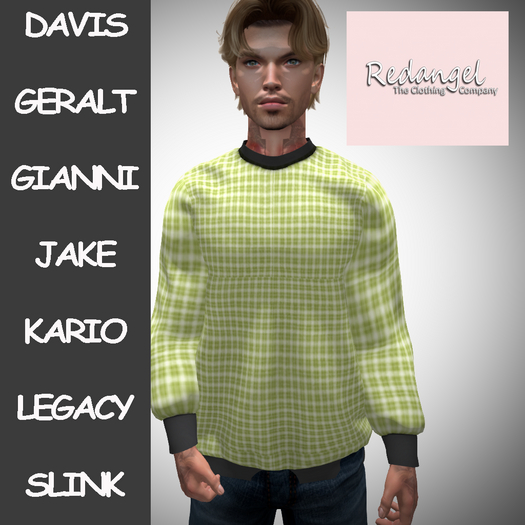 Yellow Plaid Sweater (Add to open)