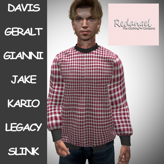 Red Plaid Sweater (Add to open)