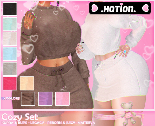 .Hation. Cozy Set Teal
