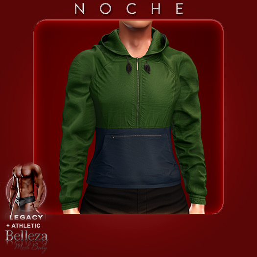 Noche. Brian Rainjacket Green