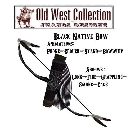 Native Bow & Arrow (Black)